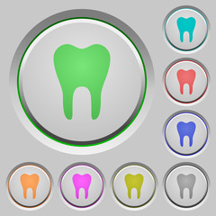 Single tooth push buttons