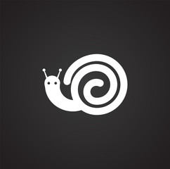 Seafood related icon on background for graphic and web design. Simple illustration. Internet concept symbol for website button or mobile app.