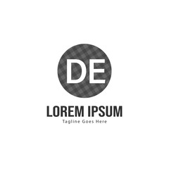 DE Letter Logo Design. Creative Modern DE Letters Icon Illustration