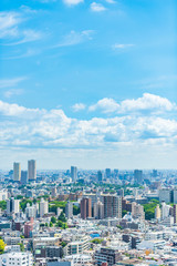 東京風景 Tokyo city skyline , Japan.