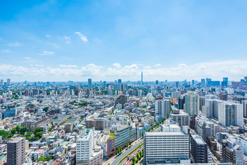 東京風景 Tokyo city skyline , Japan.