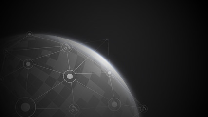 Gray planet space internet