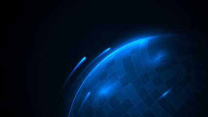 Planet sparks with energy shine