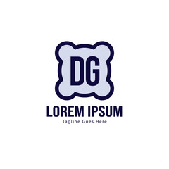 DG Letter Logo Design. Creative Modern DG Letters Icon Illustration