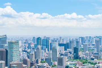 Fototapeta na wymiar 東京の都市風景 Tokyo city skyline , Japan.
