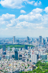 東京の都市風景 Tokyo city skyline , Japan.
