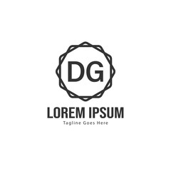 DG Letter Logo Design. Creative Modern DG Letters Icon Illustration