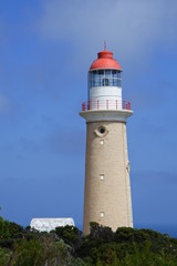 Fototapeta na wymiar Leuchtturm aus Stein am Cape Du Couedic auf Kangaroo Island in Australien
