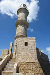 Leuchtturm in Altem Venezianischen Hafen in Chania