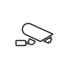 Fixed CCTV, Security Camera icon template black color editable. Security Camera symbol Flat vector sign isolated on white background. Simple vector illustration for graphic and web design.