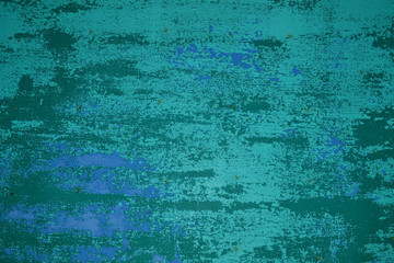 Creative teal, sea-green and teal shabby timber plank texture