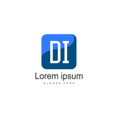 DI Letter Logo Design. Creative Modern DI Letters Icon Illustration