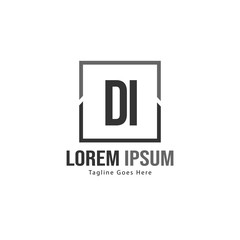 DI Letter Logo Design. Creative Modern DI Letters Icon Illustration