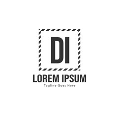 DI Letter Logo Design. Creative Modern DI Letters Icon Illustration