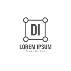 DI Letter Logo Design. Creative Modern DI Letters Icon Illustration