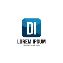DI Letter Logo Design. Creative Modern DI Letters Icon Illustration