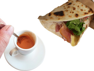fast food caffè con piadina