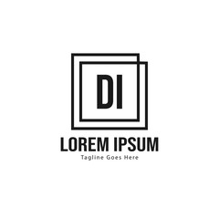 DI Letter Logo Design. Creative Modern DI Letters Icon Illustration