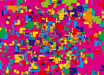 イラスト　背景　色彩　模様