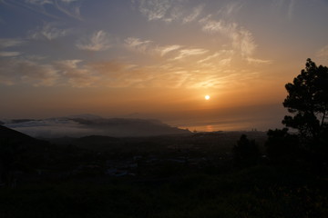 sunrise in Tenerife east mountains