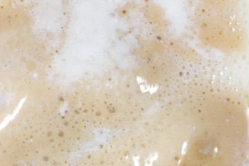 Yeast in dough as background