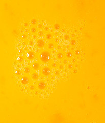 Whipped yolk with eggs as an abstract background