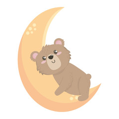 Isolated bear cartoon design vector illustration
