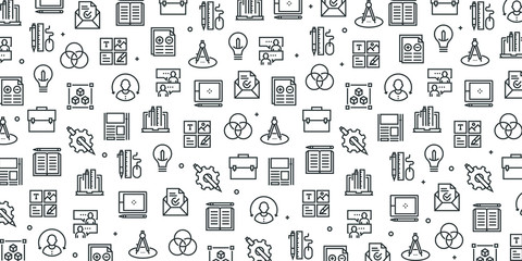 DESIGN THINKING SEAMLESS PATTERN