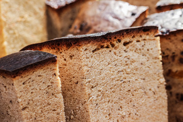 Fresh loaf of bread.