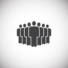 Business people related icon on background for graphic and web design. Simple illustration. Internet concept symbol for website button or mobile app.