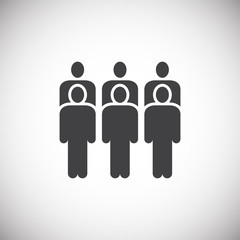 Business people related icon on background for graphic and web design. Simple illustration. Internet concept symbol for website button or mobile app.
