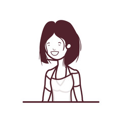 silhouette of woman with swimsuit on white background