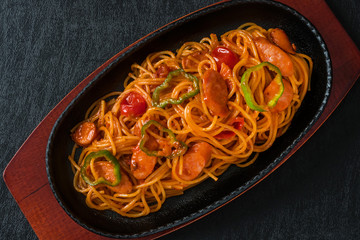 スパゲッティナポリタンSpaghetti alla napoletana(Tomato pasta)