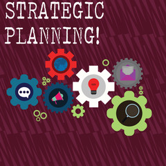 Word writing text Strategic Planning. Business concept