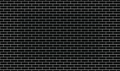 Fototapeta premium Background. Brick wall made of black bricks