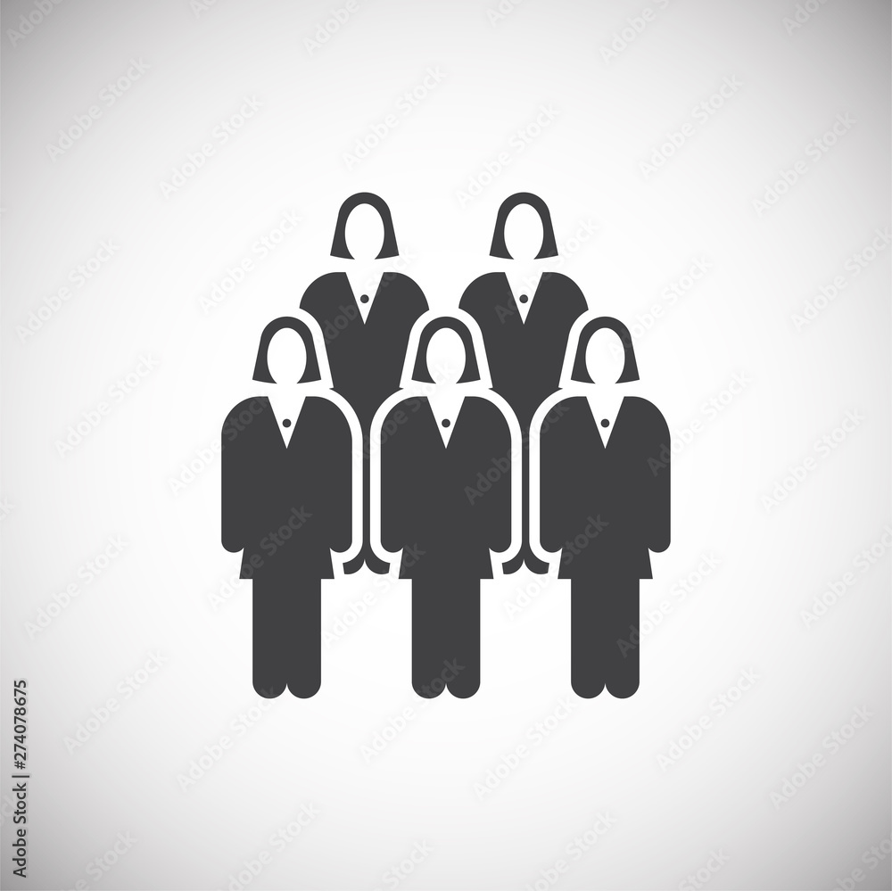 Poster business people related icon on background for graphic and web design. simple illustration. internet