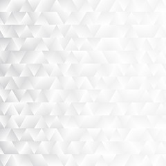 Abstract retro pattern of geometric triangles. Triangular white and gray background. Polygonal mosaic. Vector illustration.