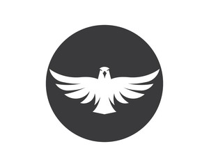 falcon,eagle logo icon vector illustration design
