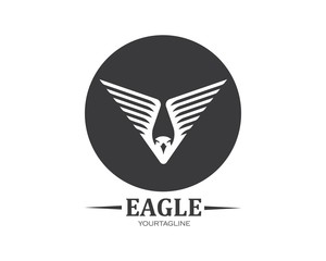 falcon,eagle logo icon vector illustration design