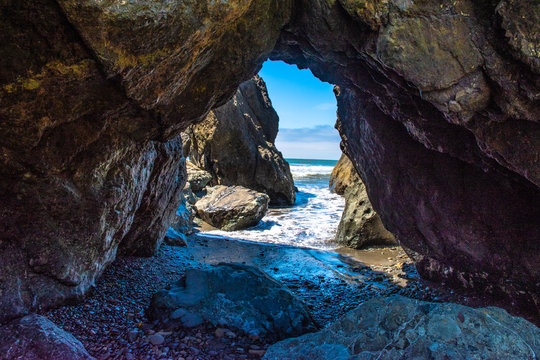 Beautiful Morning Hike on Ruby Beach in Olympic National Park, Washington
