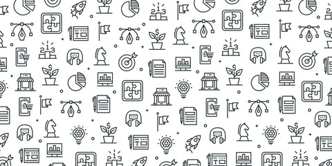 START UP BUSINESS SEAMLESS PATTERN