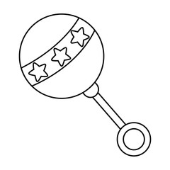 Isolated baby maraca design vector illustration