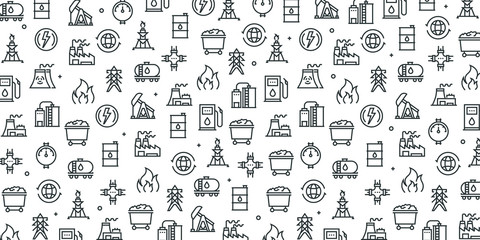 POWER AND HEAVY INDUSTRY SEAMLESS PATTERN