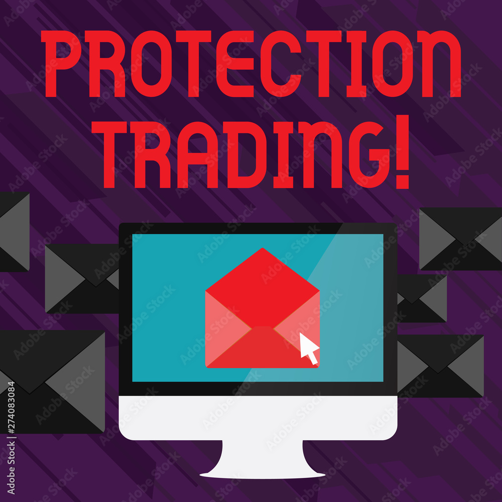 Poster handwriting text writing protection trading. conceptual photo deliberate attempt to limit imports or