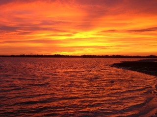 sunset over the sea amanecer en la Isla de la Tortuga