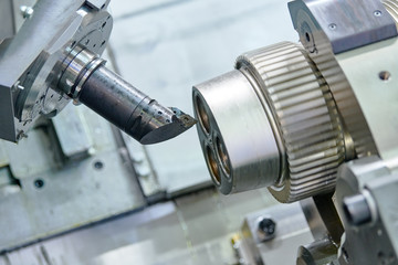 Cnc machine center for metal processing industry. Metalworking