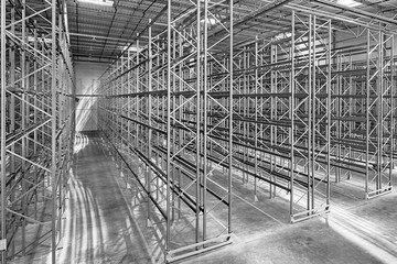  high bay warehouse. Storage racks
