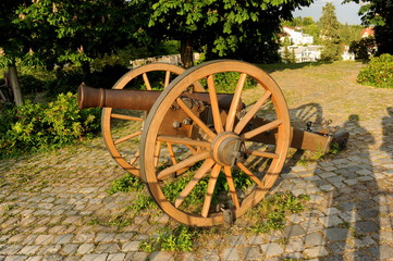 Esslingen, Vorderladerkanoen auf der Burg