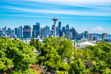 Beautiful Clear Day In Seattle, Washington