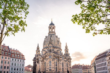 Frauenkirche in Dresden, Sachsen in Deutschland